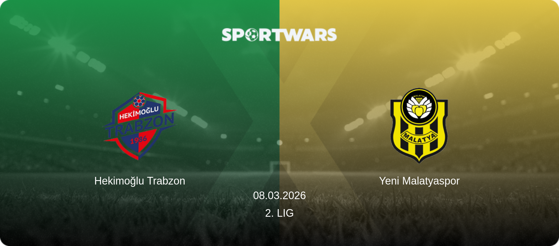 Hekimoğlu Trabzon — Yeni Malatyaspor, 08.03.2026 — 2. Lig (match preview)