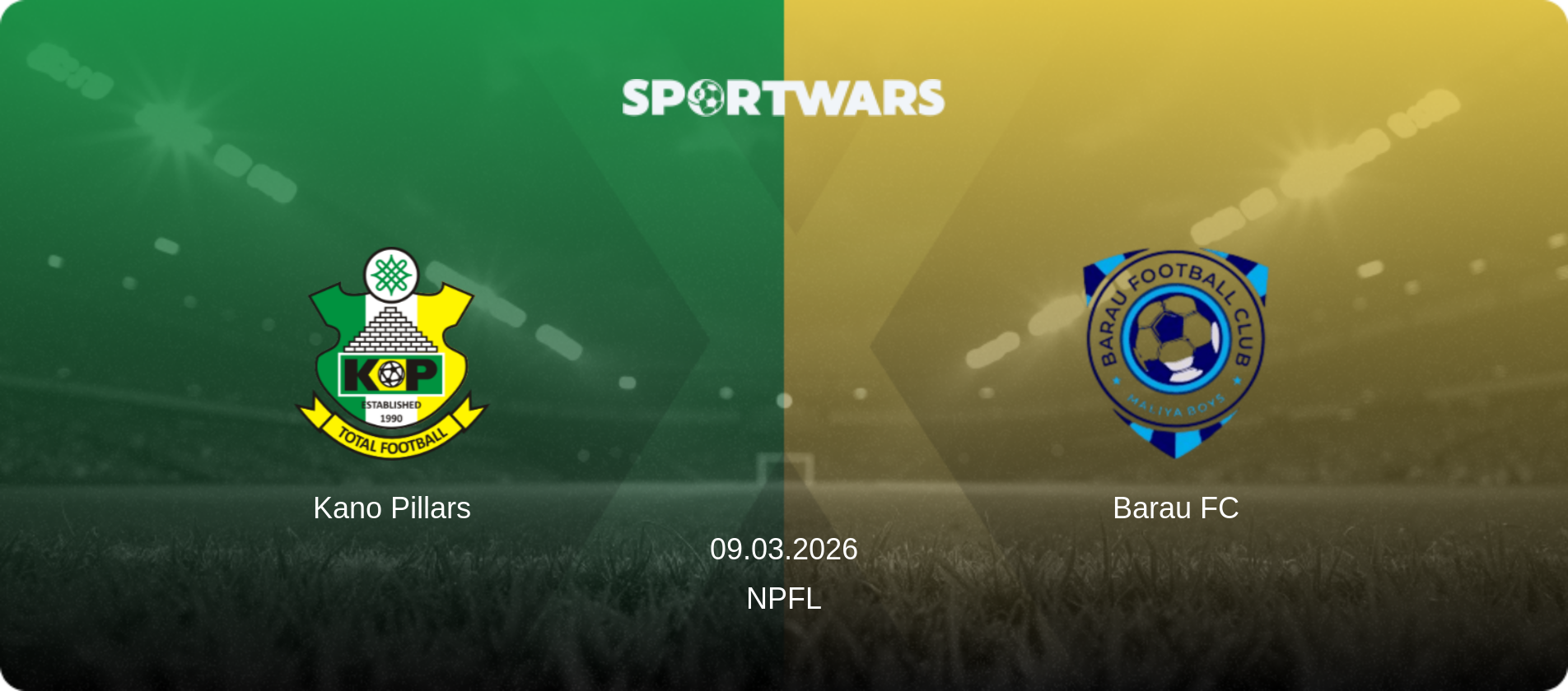 Kano Pillars — Barau FC, 09.03.2026 — NPFL (match preview)