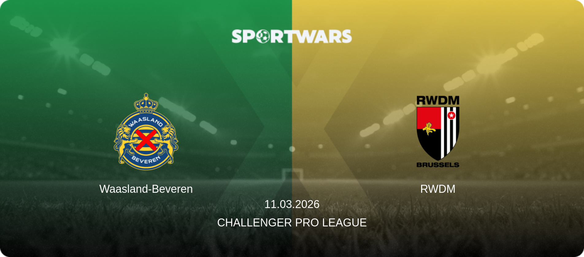 Waasland-Beveren — RWDM, 11.03.2026 — Challenger Pro League (match preview)