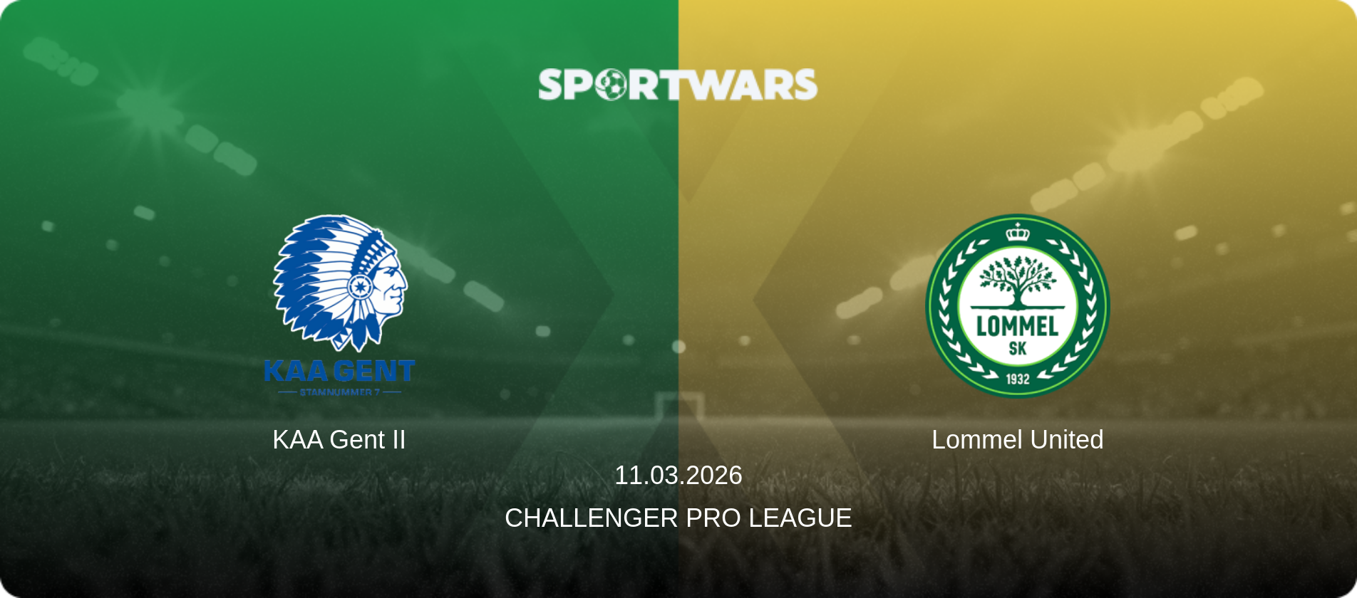 KAA Gent II — Lommel United, 11.03.2026 — Challenger Pro League (match preview)