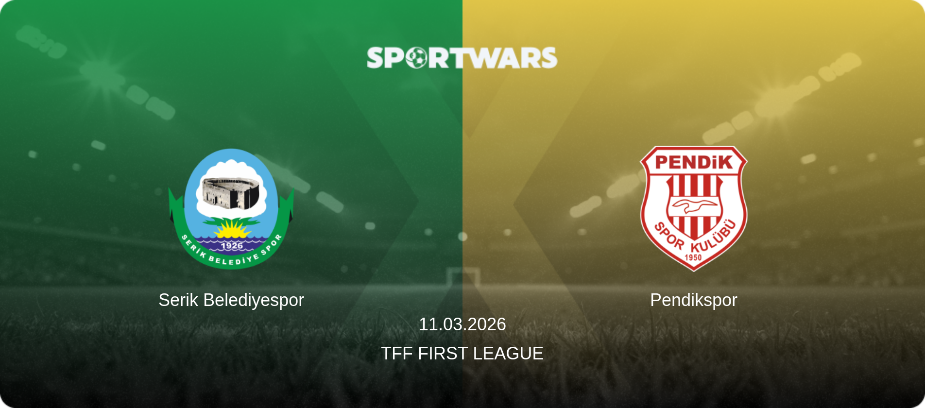 Serik Belediyespor — Pendikspor, 11.03.2026 — TFF First League (match preview)