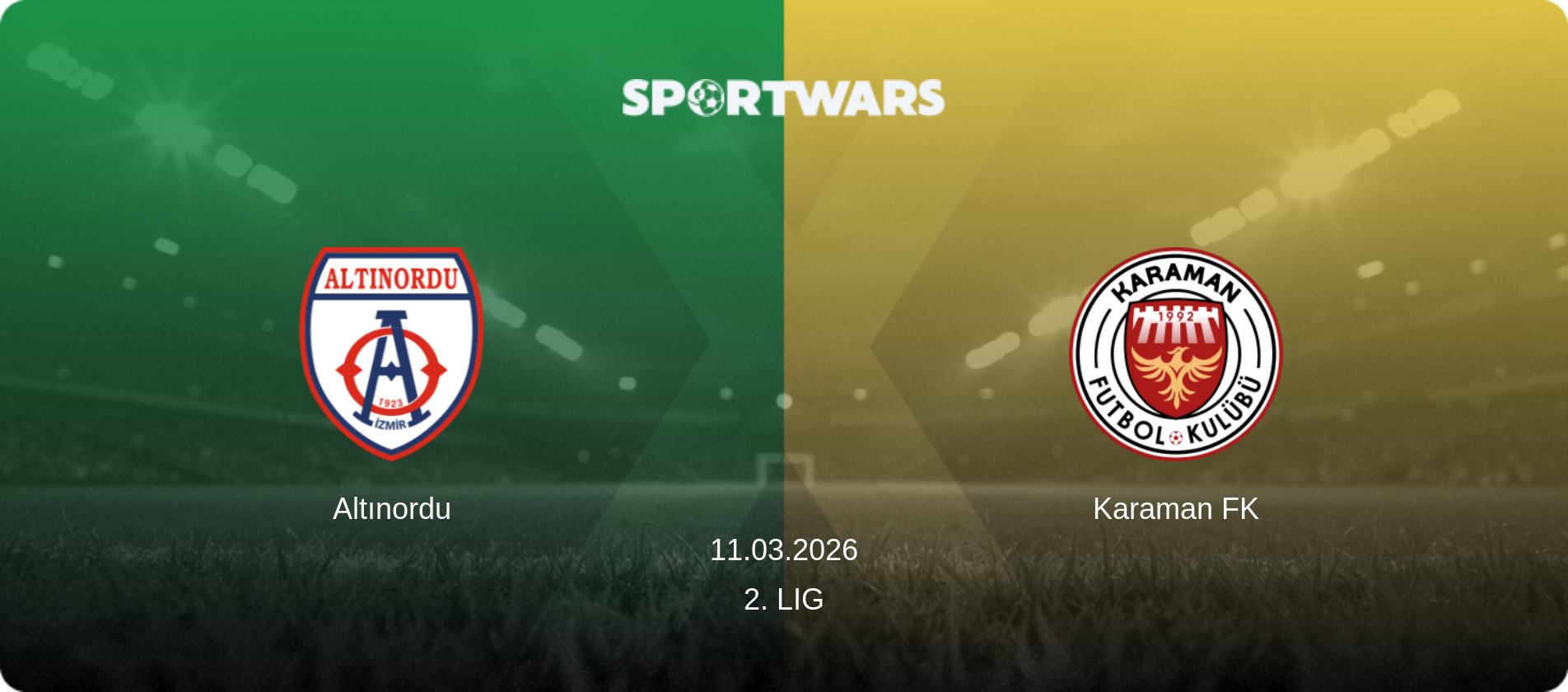 Altınordu — Karaman FK, 11.03.2026 — 2. Lig (match preview)