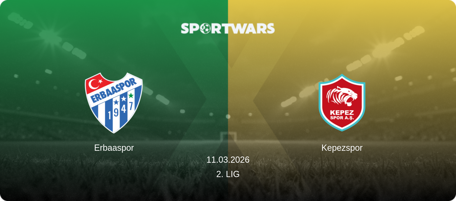 Erbaaspor — Kepezspor, 11.03.2026 — 2. Lig (match preview)
