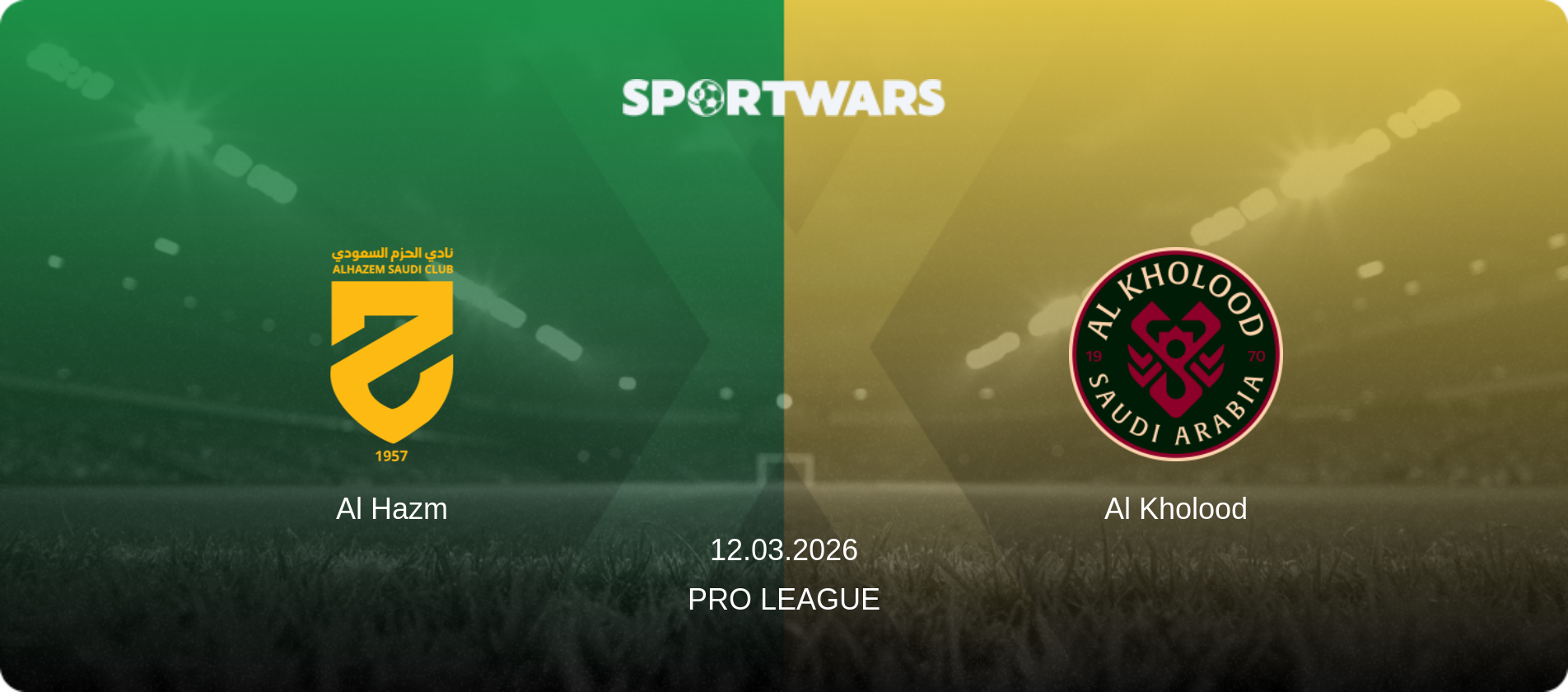Al Hazm — Al Kholood, 12.03.2026 — Pro League (match preview)