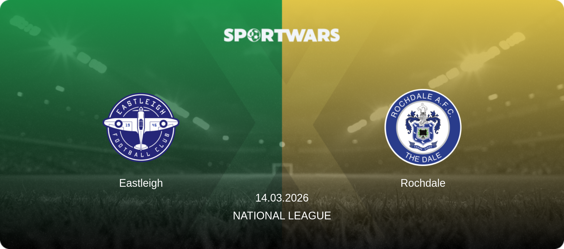 Eastleigh — Rochdale, 14.03.2026 — National League (match preview)