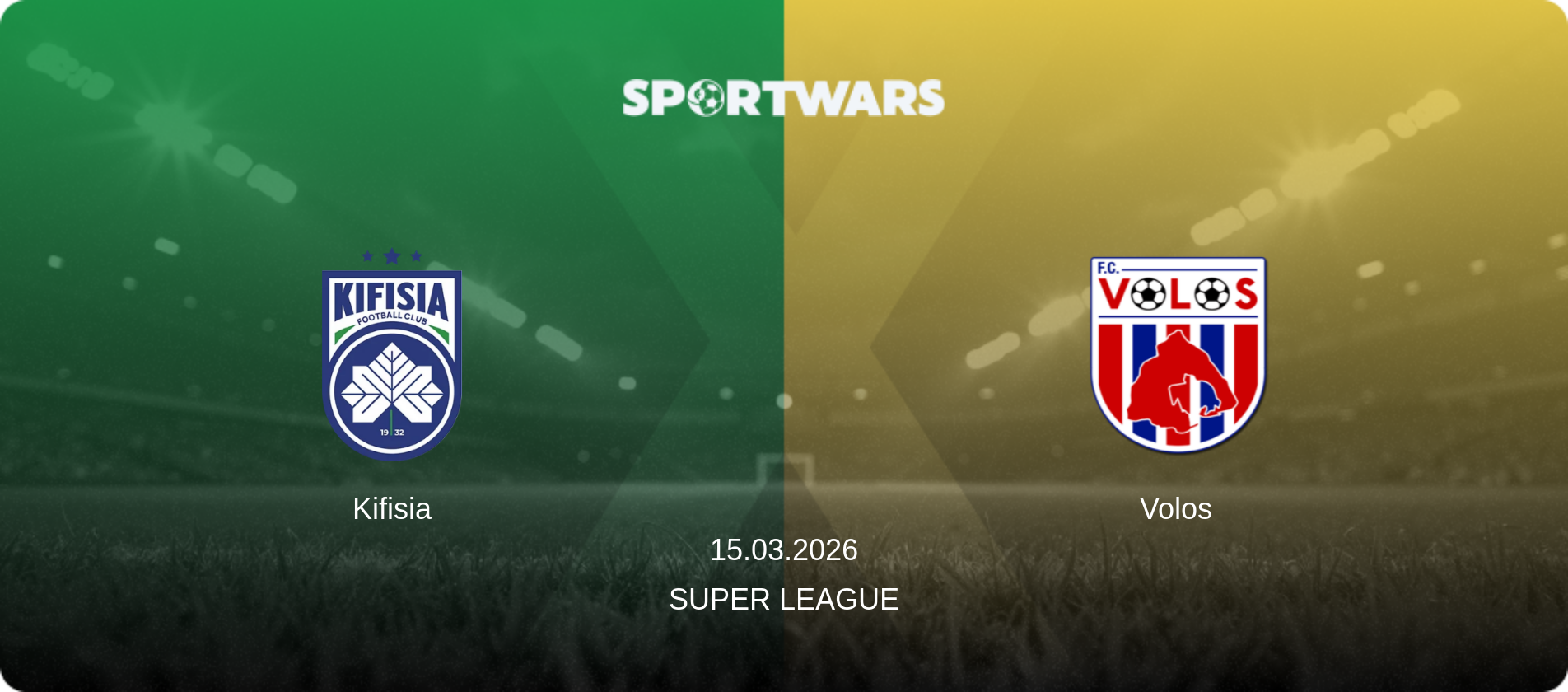 Kifisia — Volos, 15.03.2026 — Super League (match preview)