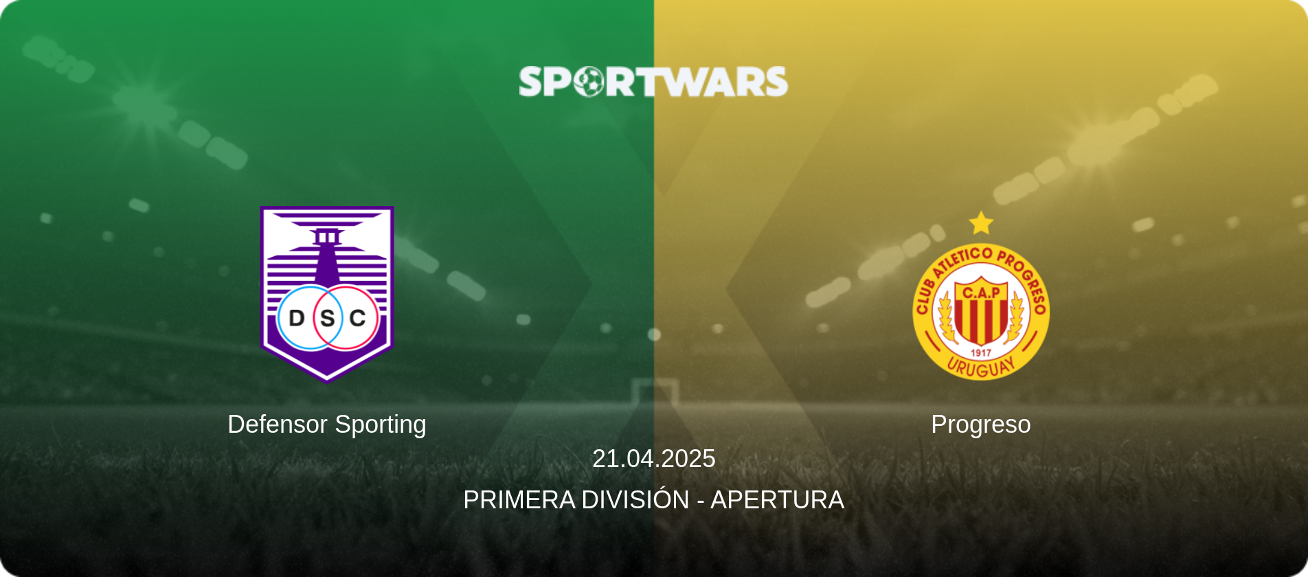 Defensor Sporting — Progreso, 21.04.2025 — Primera División - Apertura (match preview)