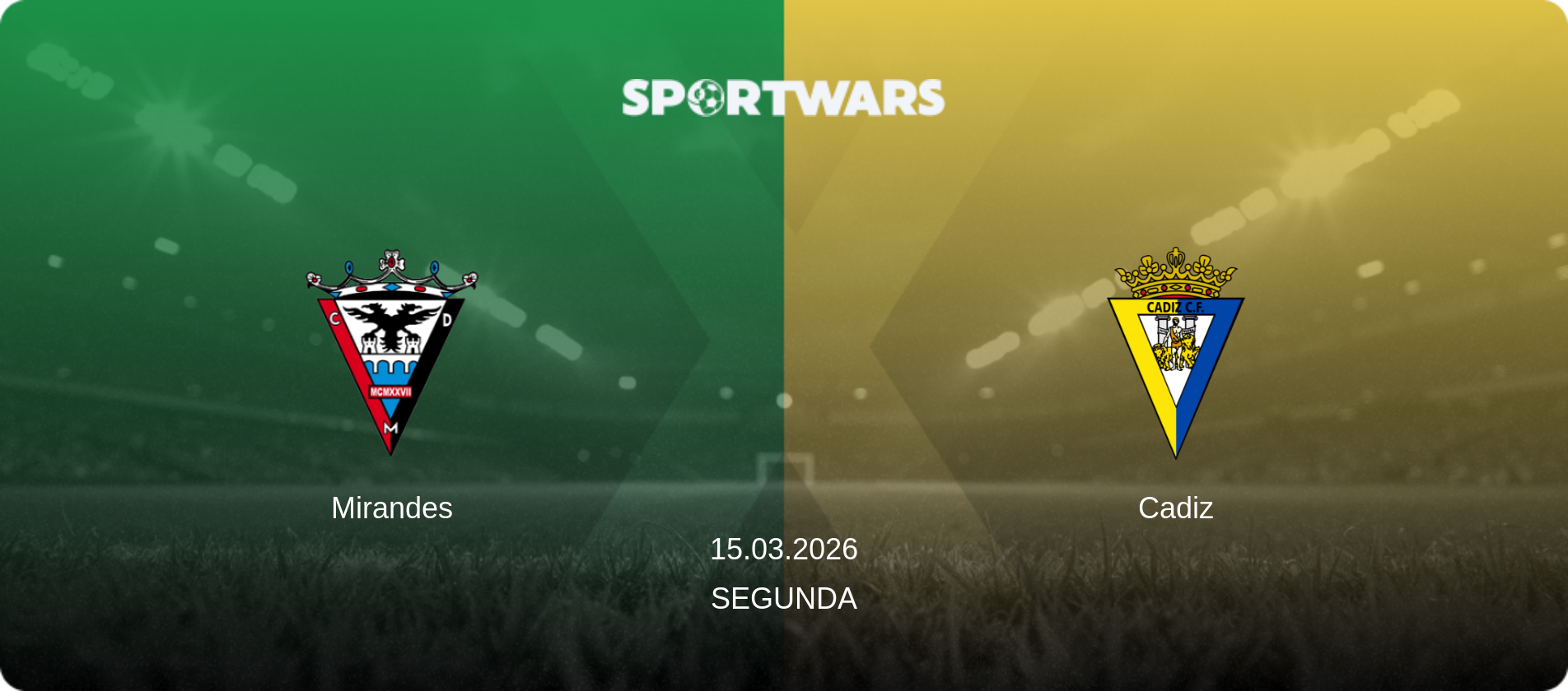 Mirandes — Cadiz, 15.03.2026 — Segunda (match preview)