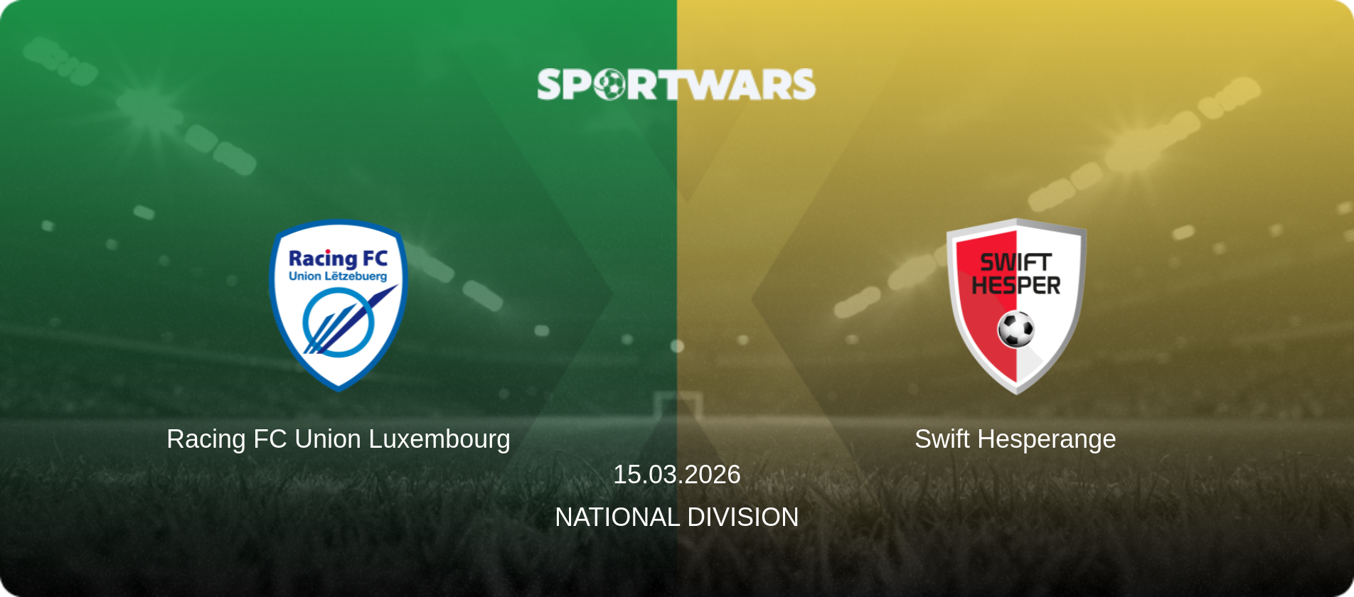 Racing FC Union Luxembourg — Swift Hesperange, 15.03.2026 — National Division (match preview)