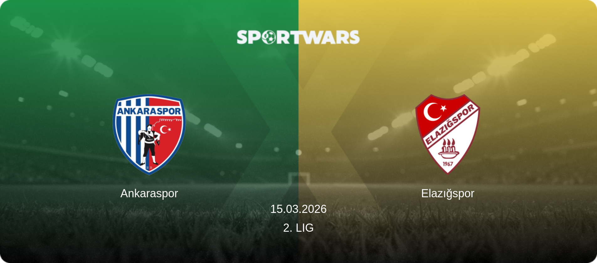 Ankaraspor — Elazığspor, 15.03.2026 — 2. Lig (match preview)