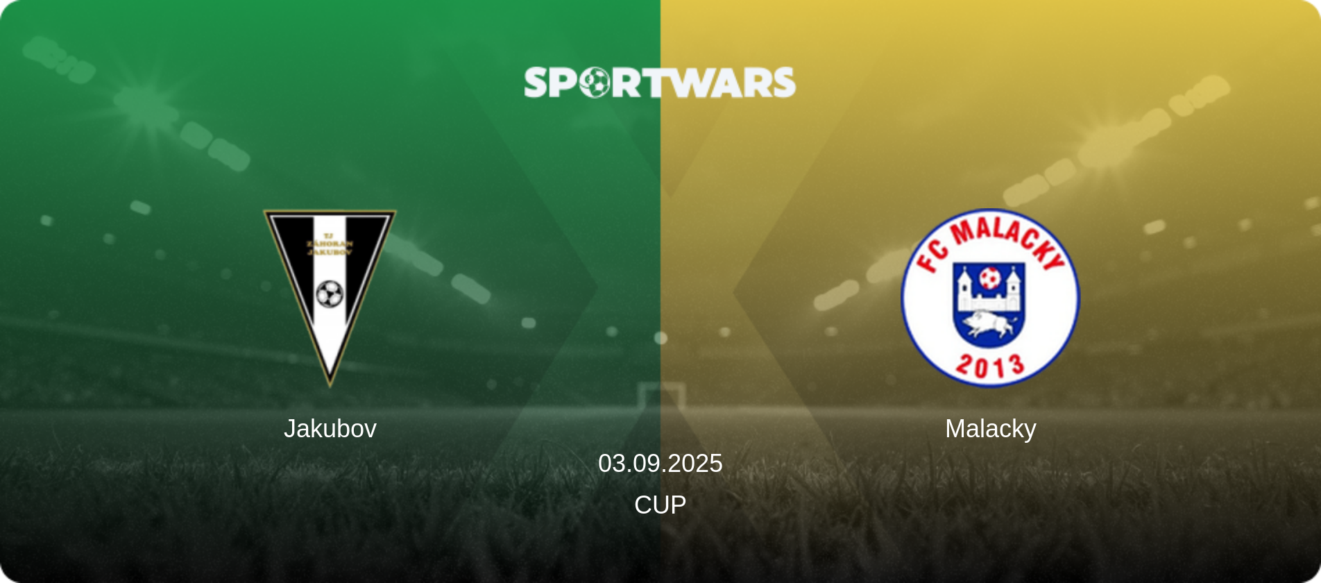 Jakubov — Malacky, 03.09.2025 — Cup (match preview)