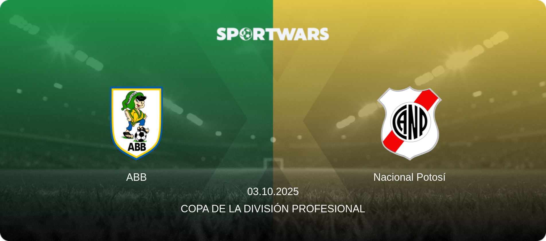 ABB — Nacional Potosí, 03.10.2025 — Copa de la División Profesional (match preview)
