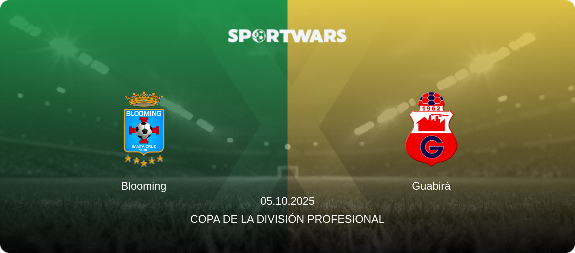 Blooming — Guabirá, 05.10.2025 — Copa de la División Profesional (match preview)