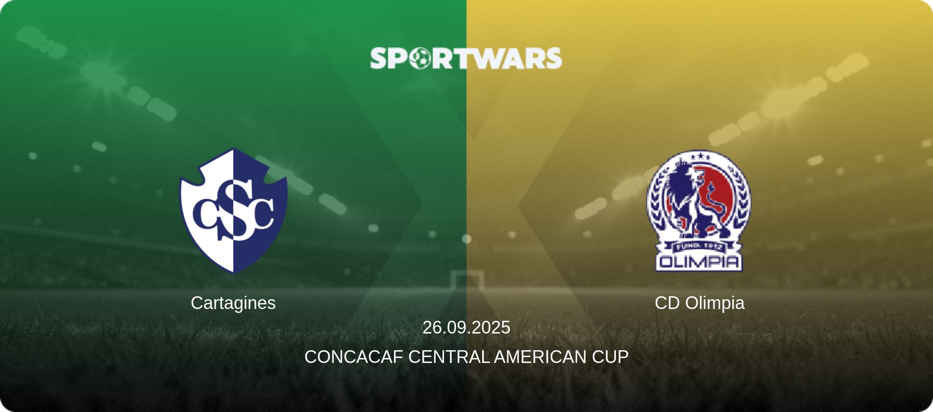 Cartagines — CD Olimpia, 26.09.2025 — Concacaf Central American Cup (match preview)