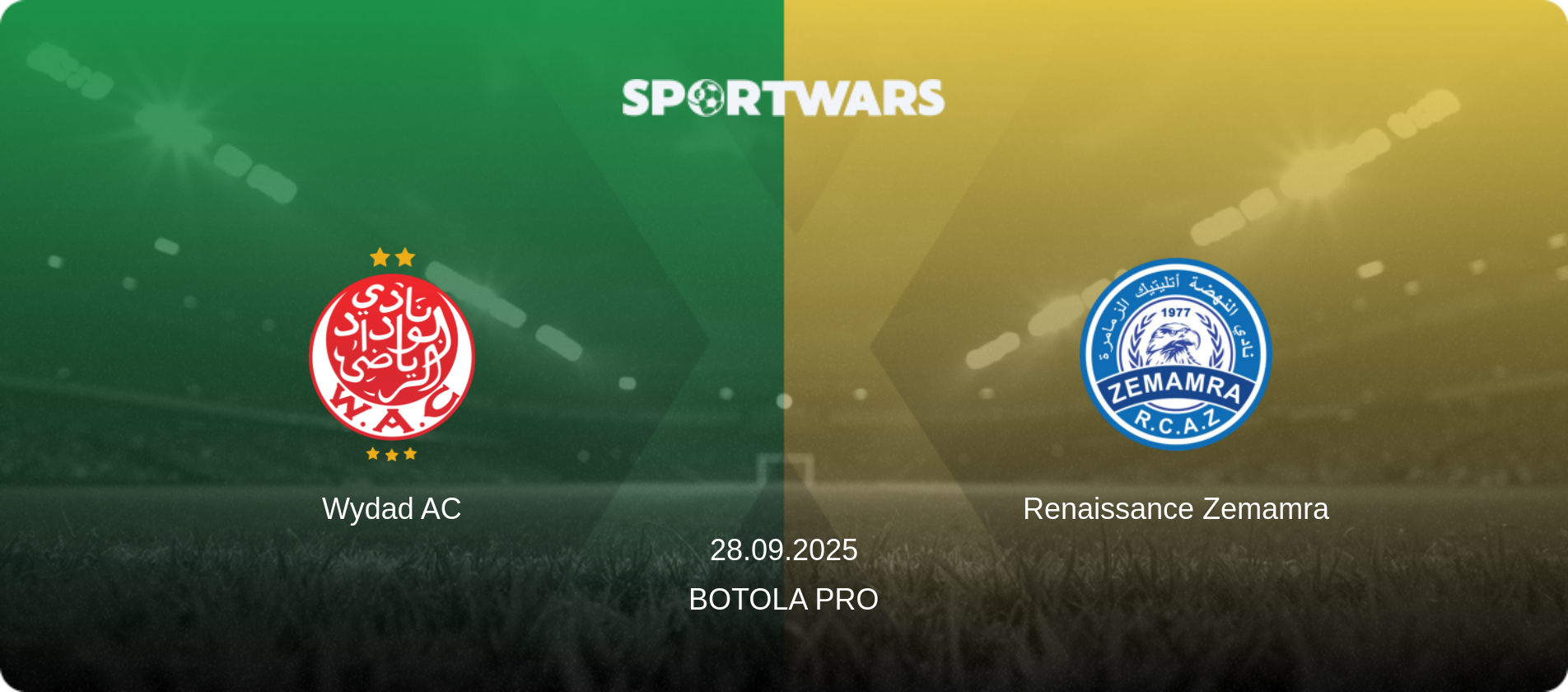 Wydad AC — Renaissance Zemamra, 28.09.2025 — Botola Pro (match preview)