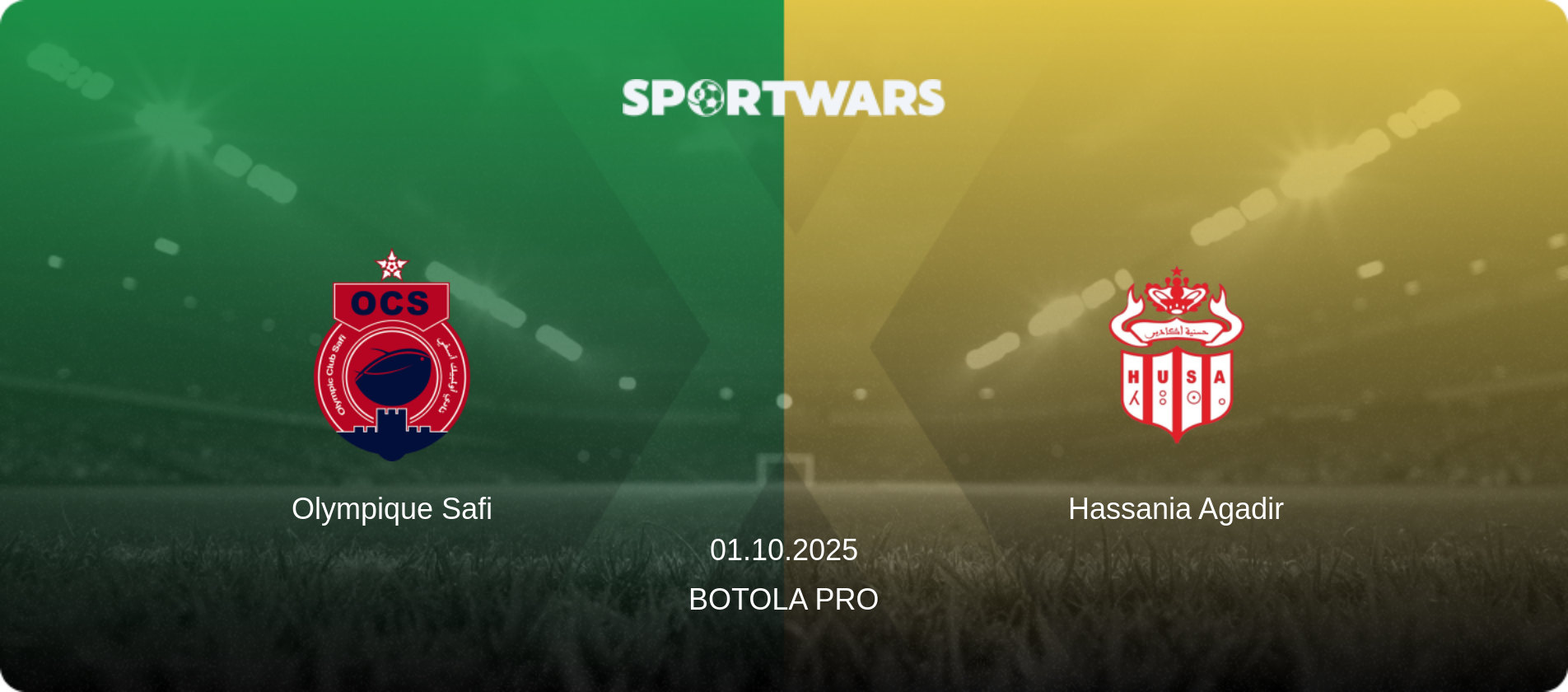 Olympique Safi — Hassania Agadir, 01.10.2025 — Botola Pro (match preview)