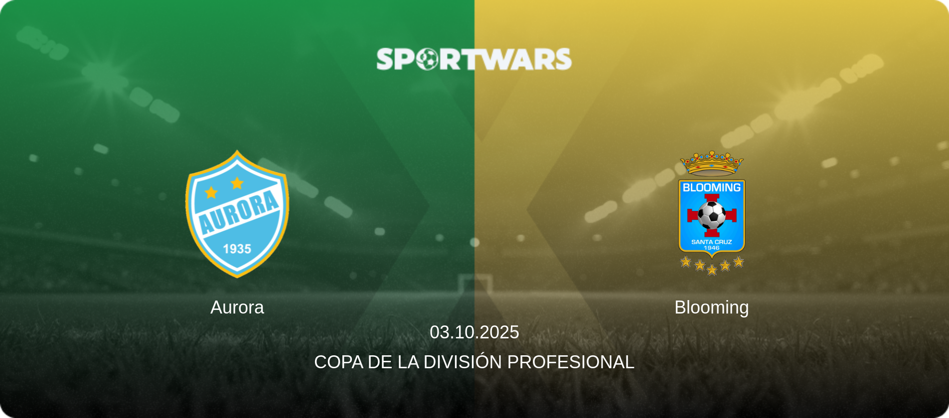 Aurora — Blooming, 03.10.2025 — Copa de la División Profesional (match preview)