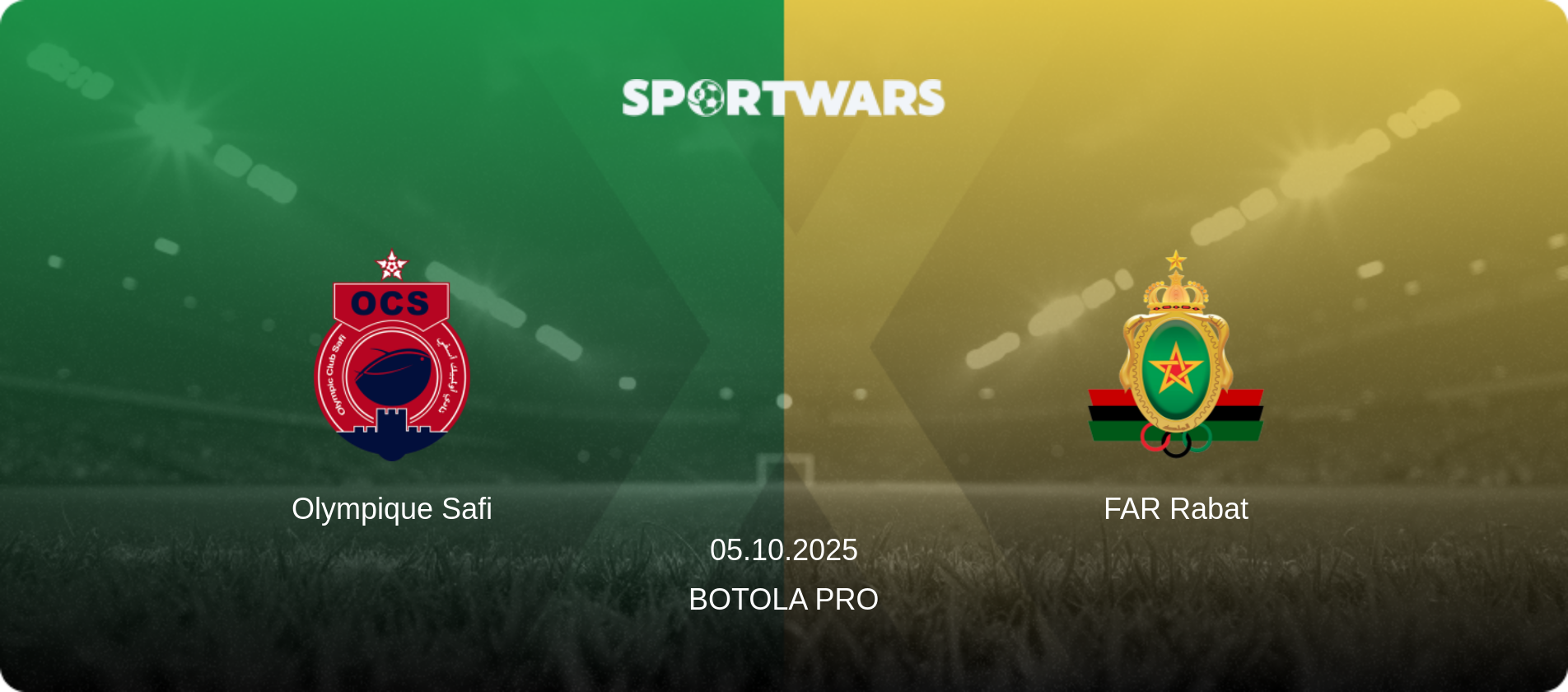 Olympique Safi — FAR Rabat, 05.10.2025 — Botola Pro (match preview)