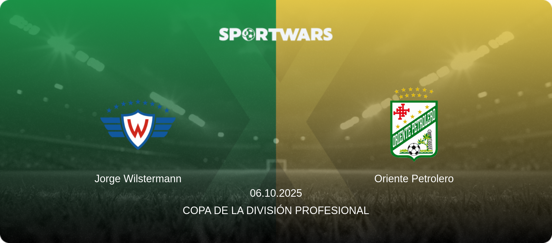 Jorge Wilstermann — Oriente Petrolero, 06.10.2025 — Copa de la División Profesional (match preview)