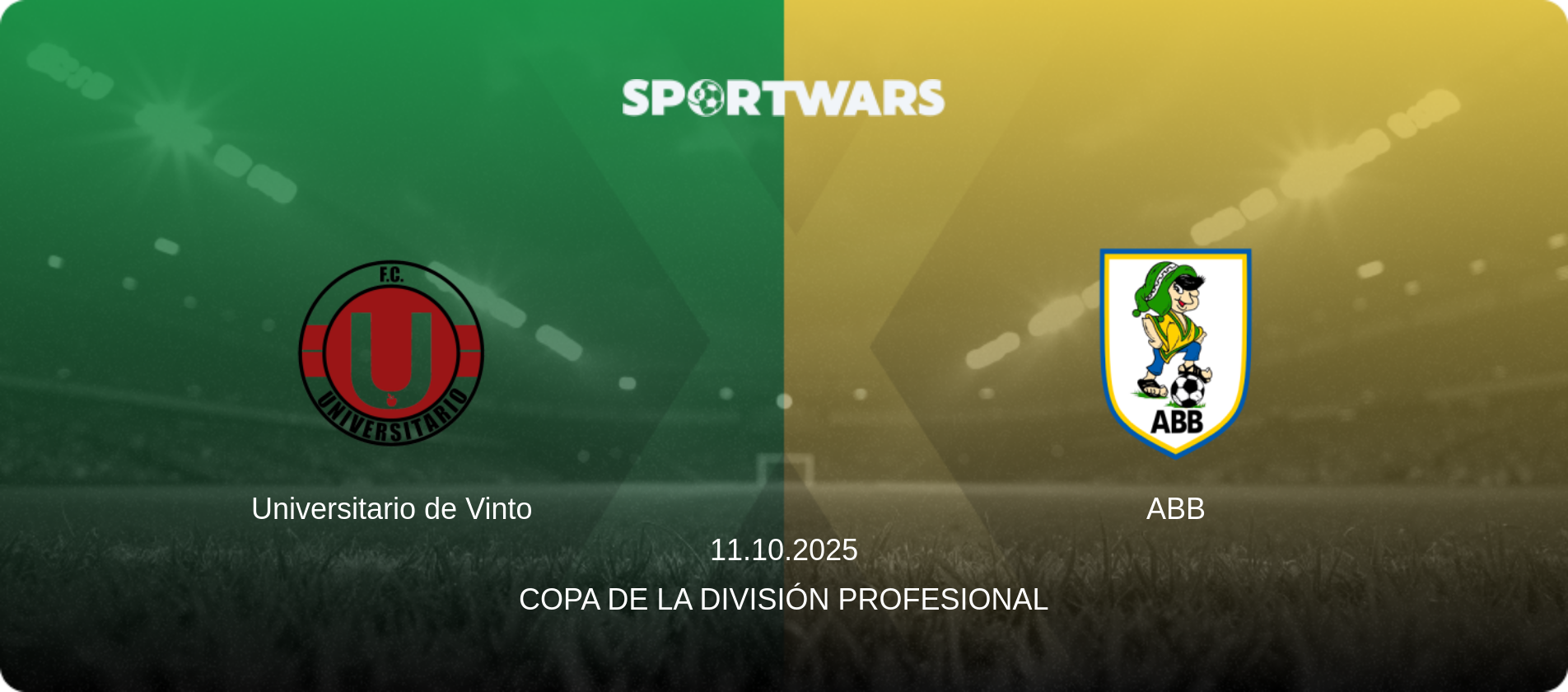 Universitario de Vinto — ABB, 11.10.2025 — Copa de la División Profesional (match preview)