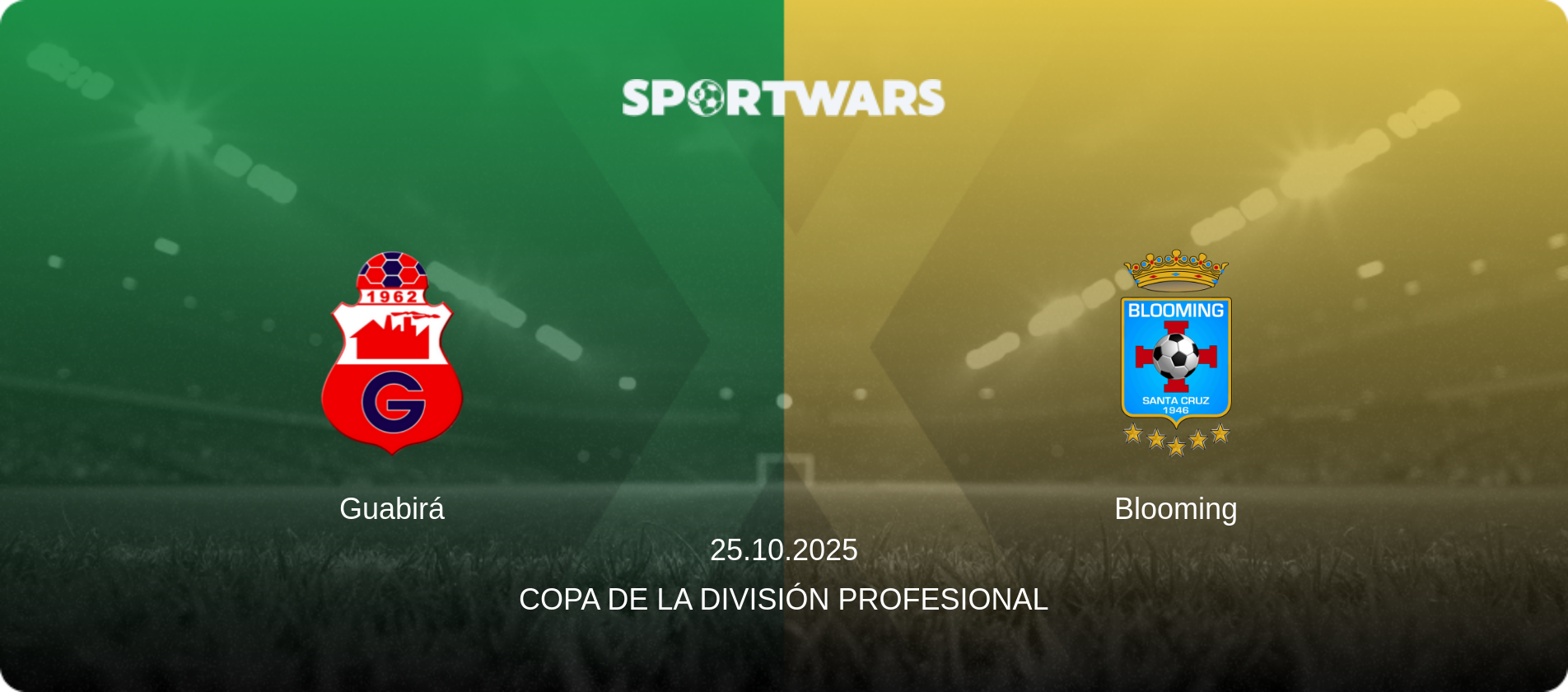 Guabirá — Blooming, 25.10.2025 — Copa de la División Profesional (match preview)