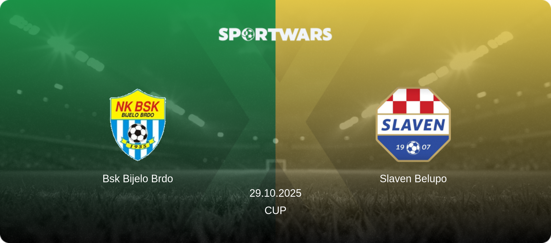 Bsk Bijelo Brdo — Slaven Belupo, 29.10.2025 — Cup (match preview)