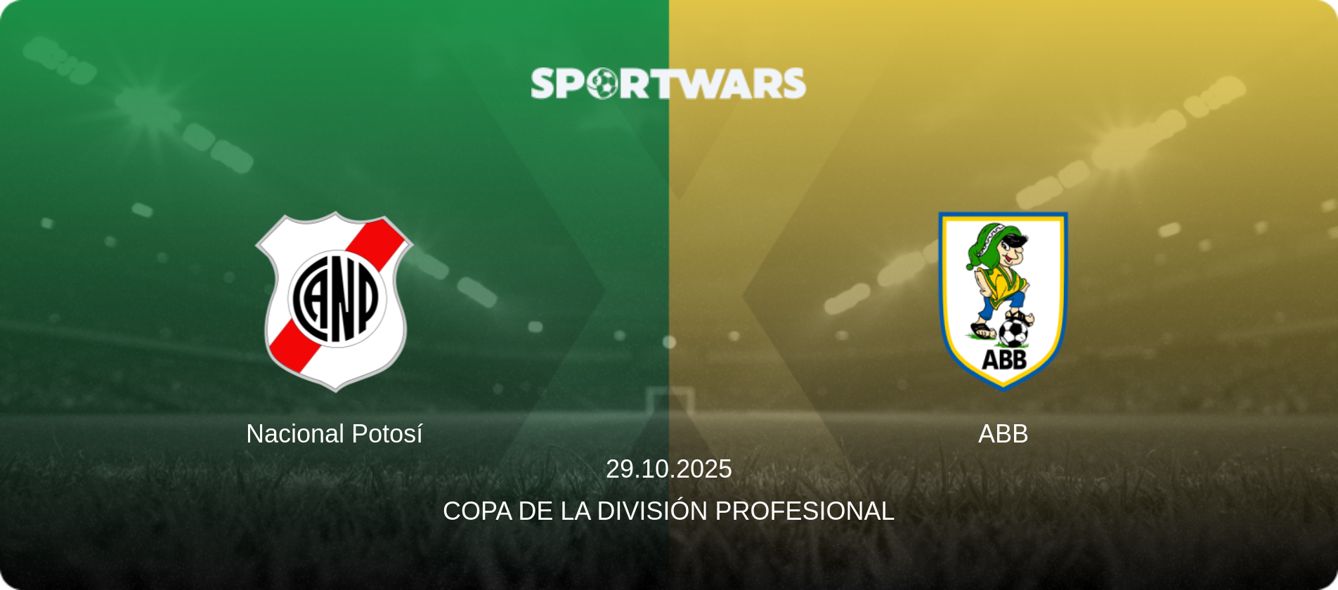 Nacional Potosí — ABB, 29.10.2025 — Copa de la División Profesional (match preview)