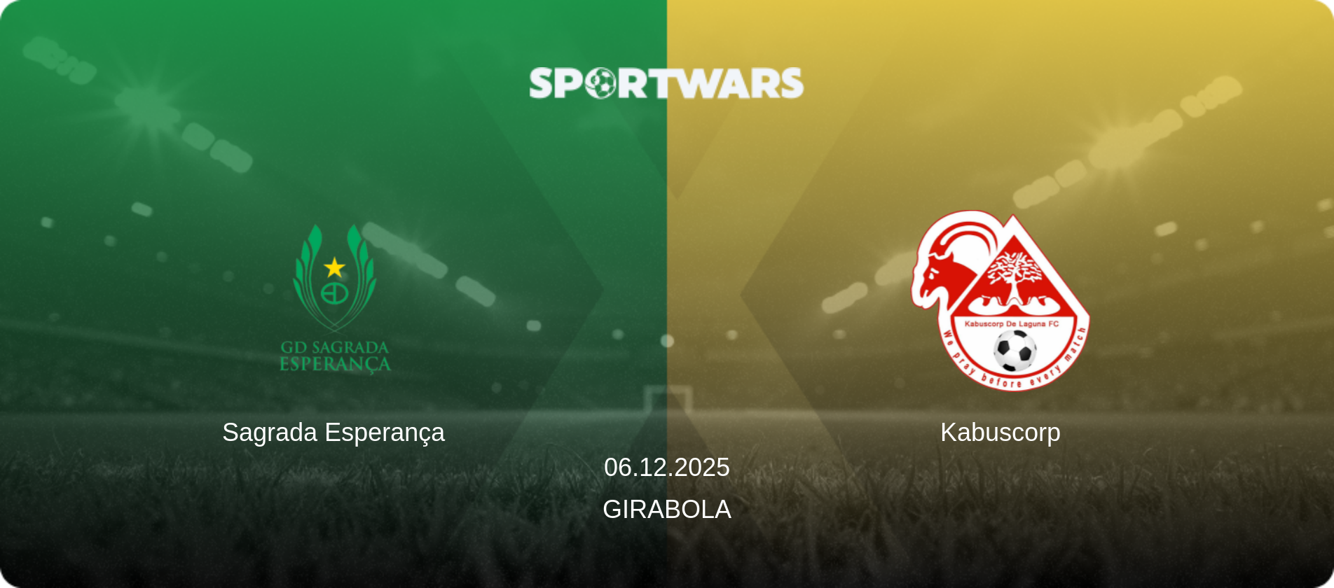 Sagrada Esperança — Kabuscorp, 06.12.2025 — Girabola (match preview)