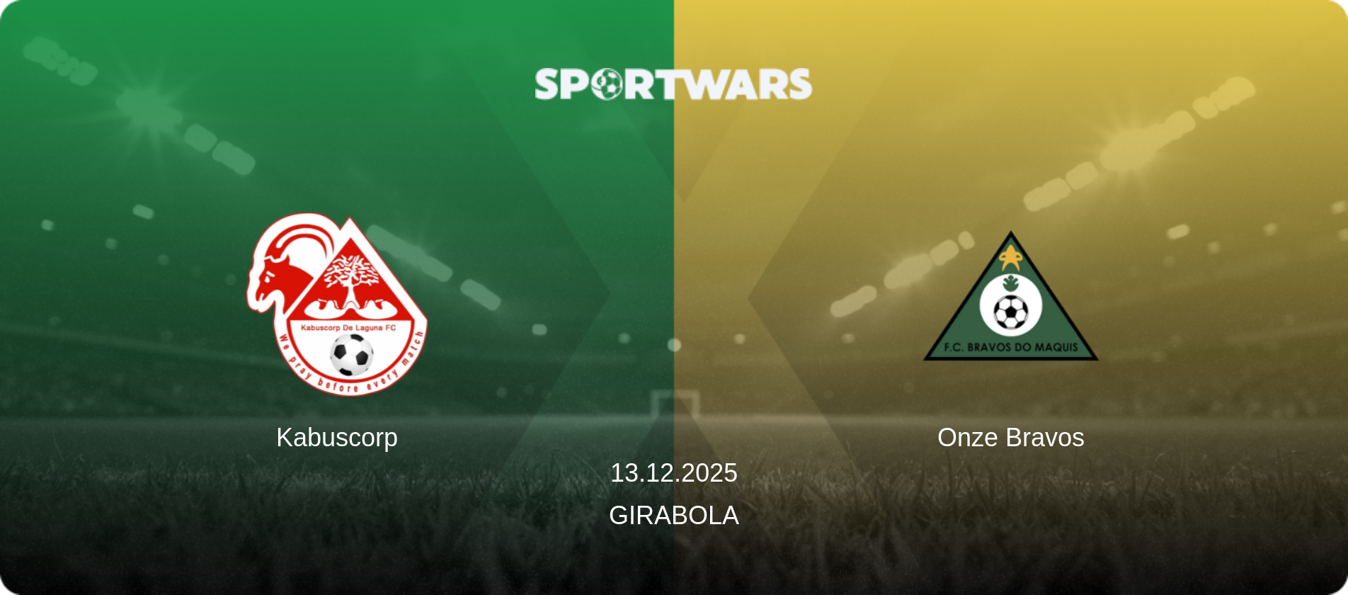 Kabuscorp — Onze Bravos, 13.12.2025 — Girabola (match preview)