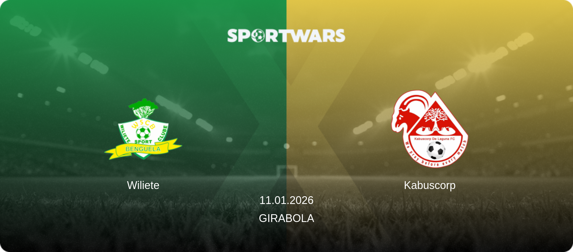 Wiliete — Kabuscorp, 11.01.2026 — Girabola (match preview)
