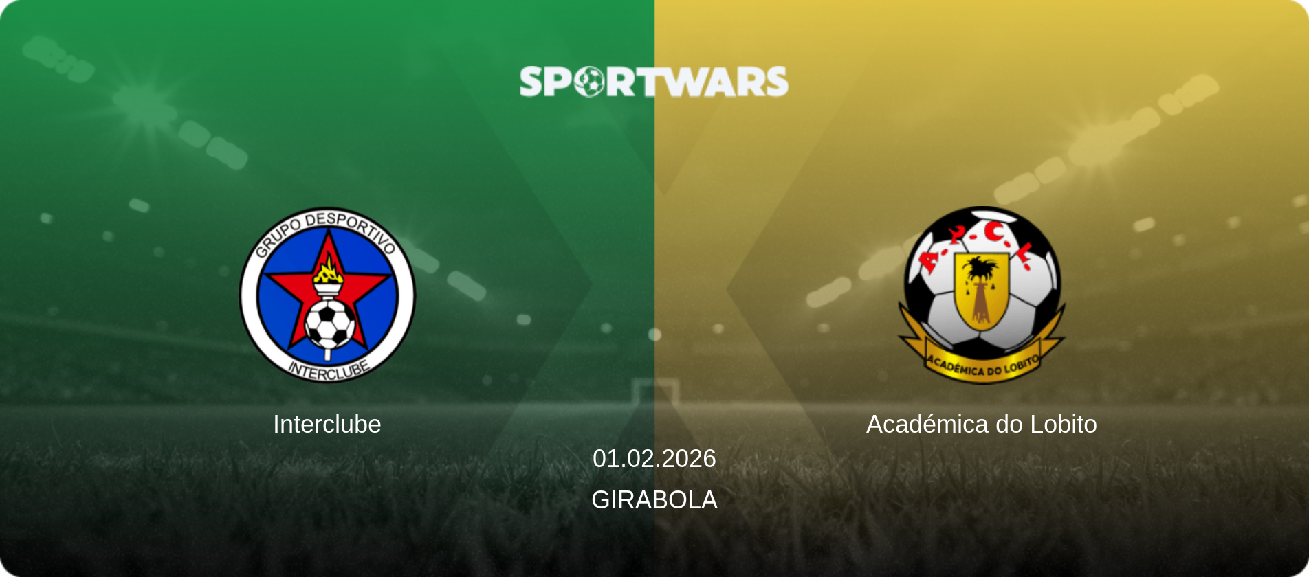 Interclube — Académica do Lobito, 01.02.2026 — Girabola (match preview)