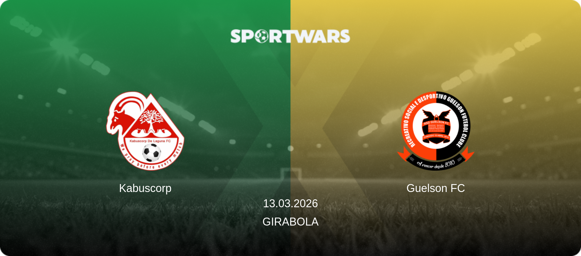 Kabuscorp — Guelson FC, 13.03.2026 — Girabola (match preview)