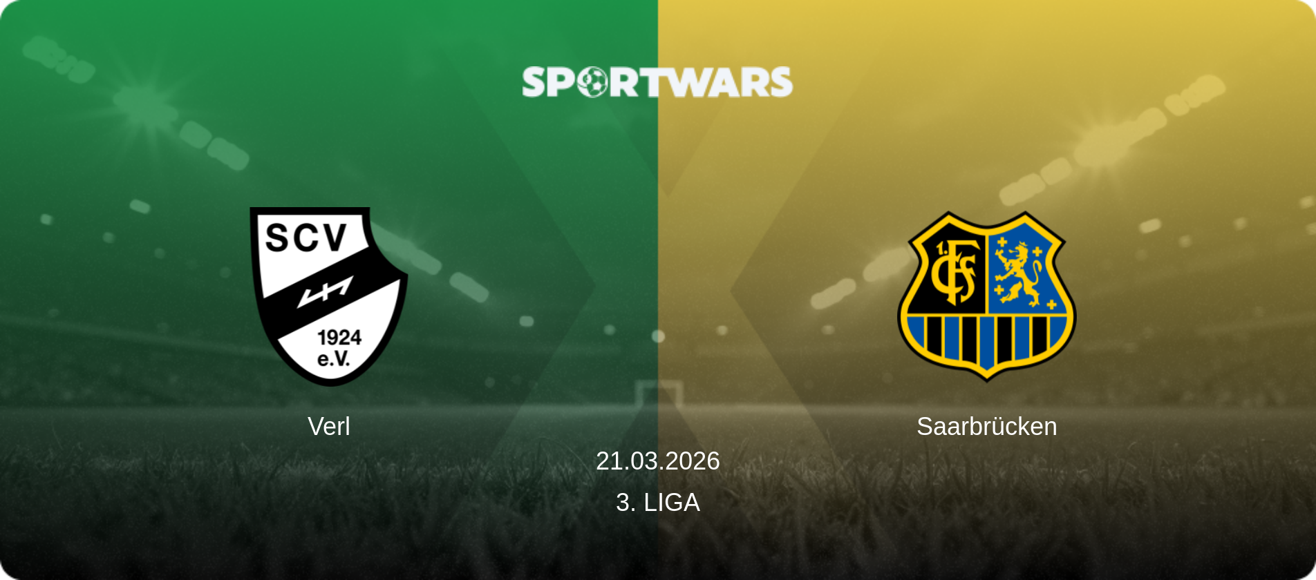 Verl — Saarbrücken, 21.03.2026 — 3. Liga (match preview)
