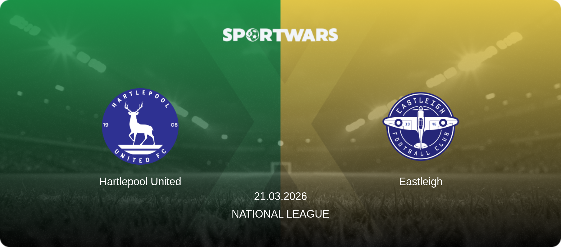 Hartlepool United — Eastleigh, 21.03.2026 — National League (match preview)