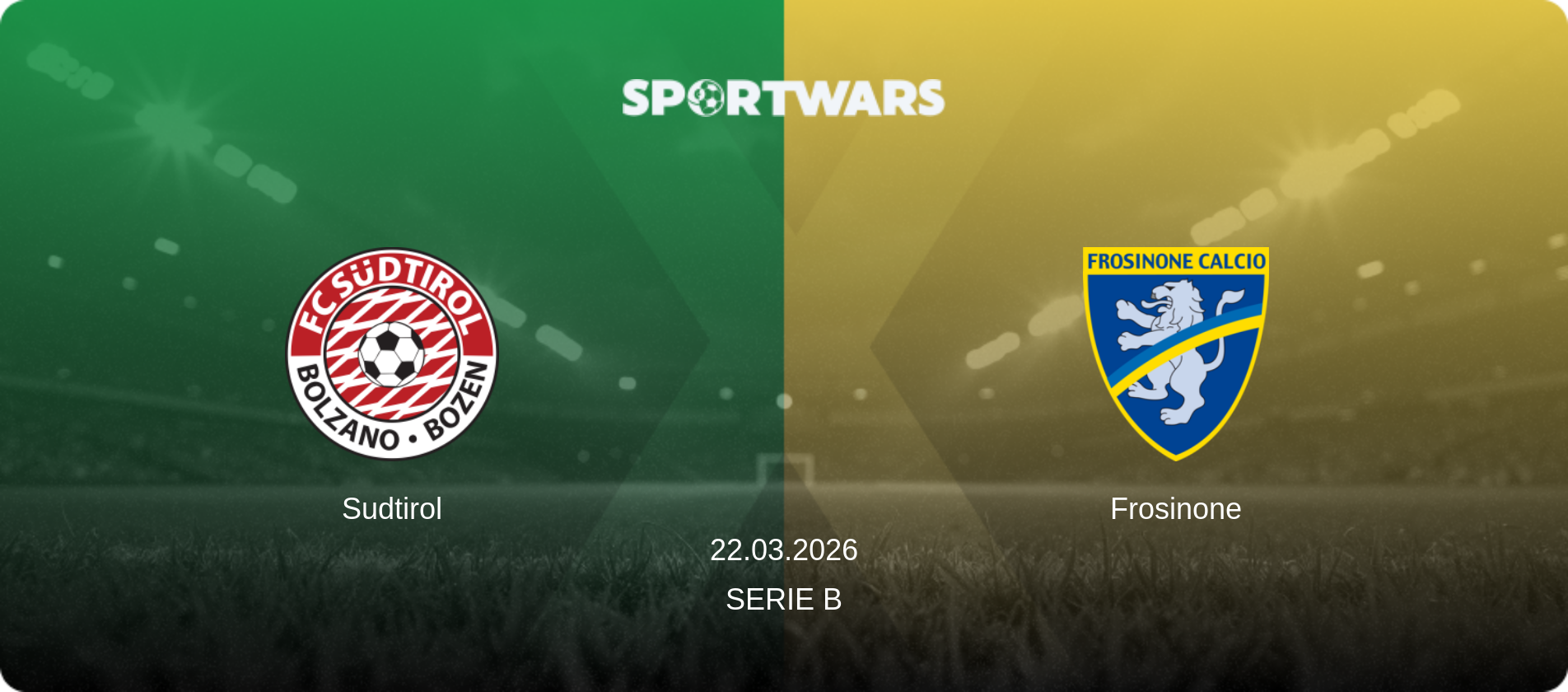 Sudtirol — Frosinone, 22.03.2026 — Serie B (match preview)