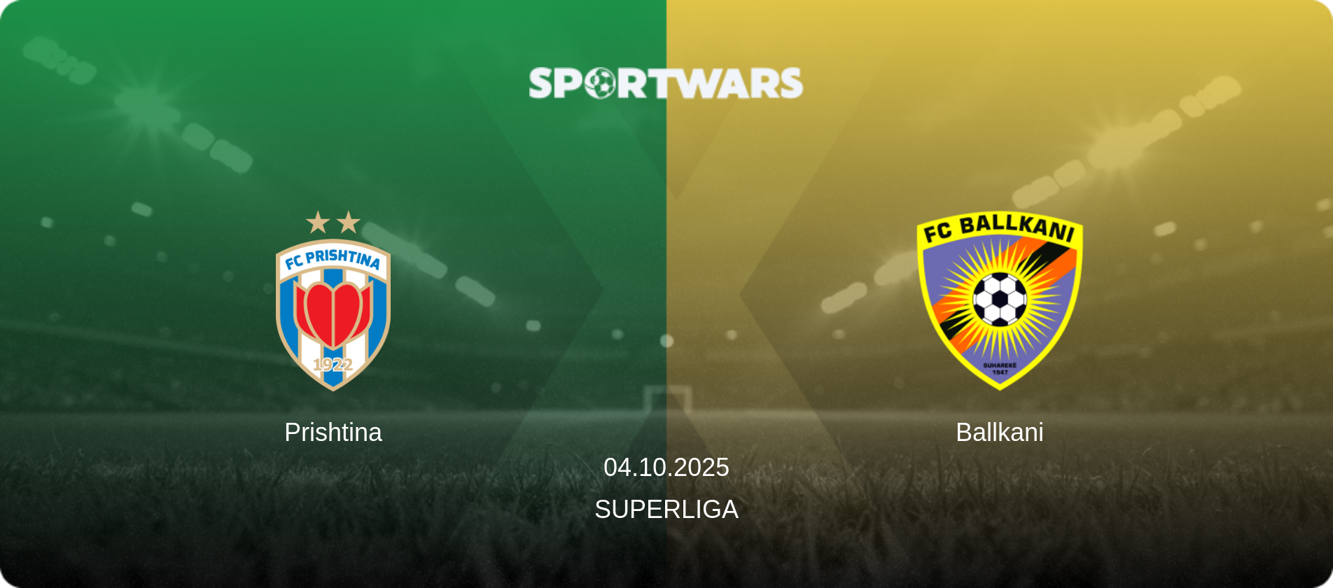 Prishtina — Ballkani, 04.10.2025 — Superliga (match preview)