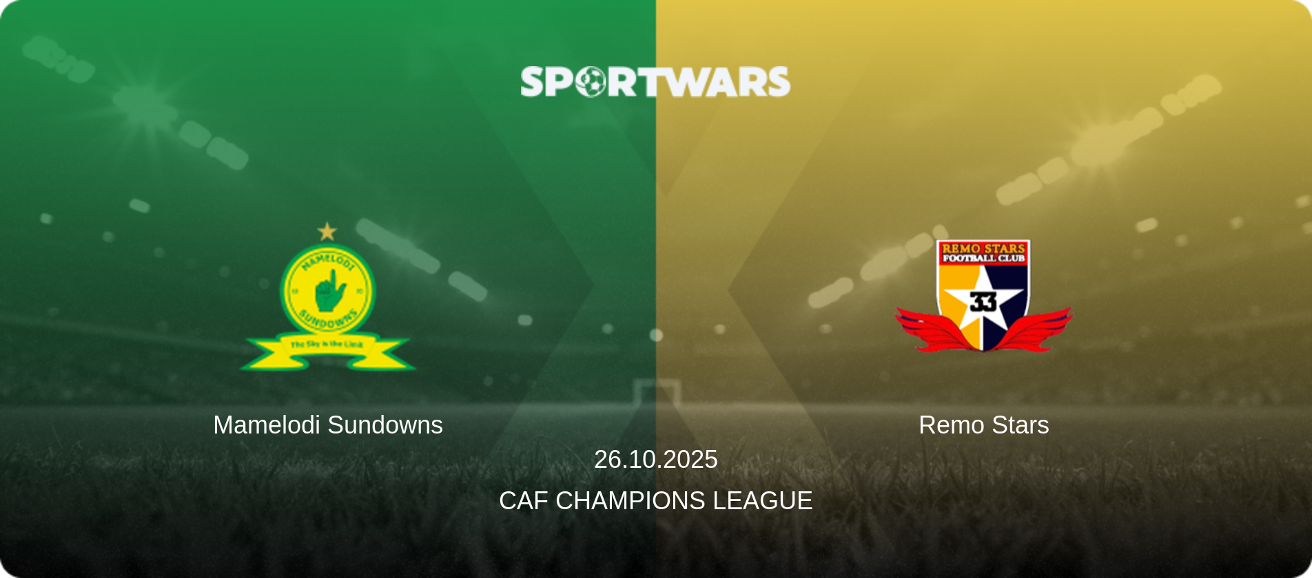 Mamelodi Sundowns — Remo Stars, 26.10.2025 — CAF Champions League (match preview)