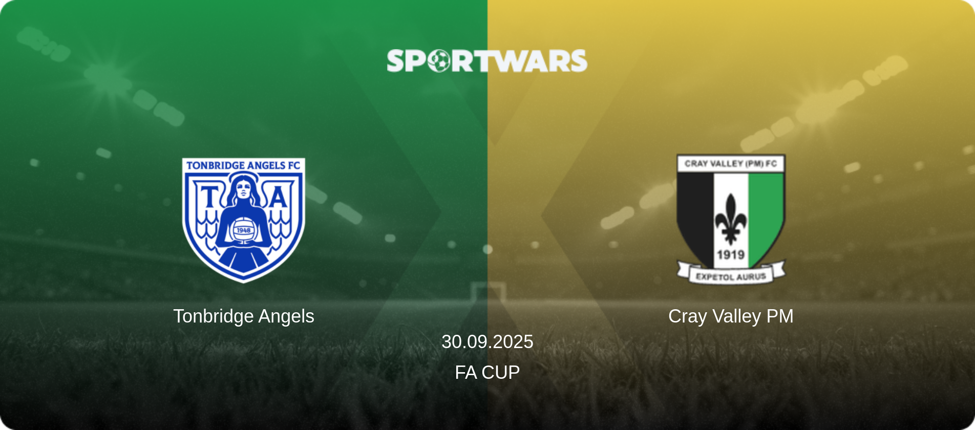 Tonbridge Angels — Cray Valley PM, 30.09.2025 — FA Cup (match preview)
