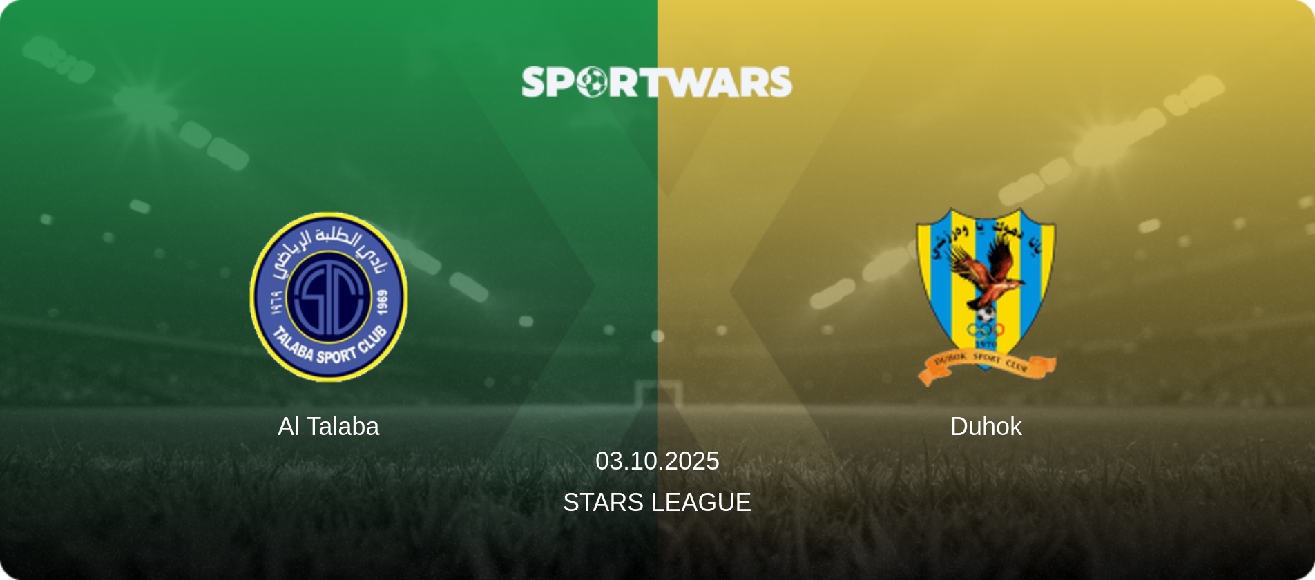 Al Talaba — Duhok, 03.10.2025 — Stars League (match preview)