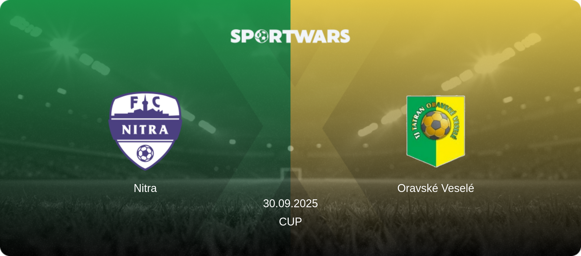 Nitra — Oravské Veselé, 30.09.2025 — Cup (match preview)