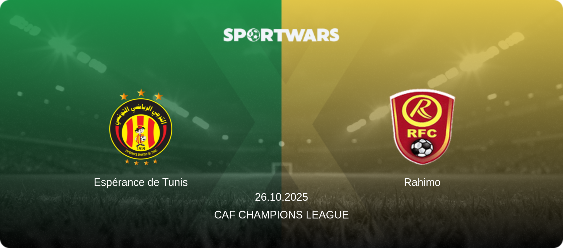 Espérance de Tunis — Rahimo, 26.10.2025 — CAF Champions League (match preview)