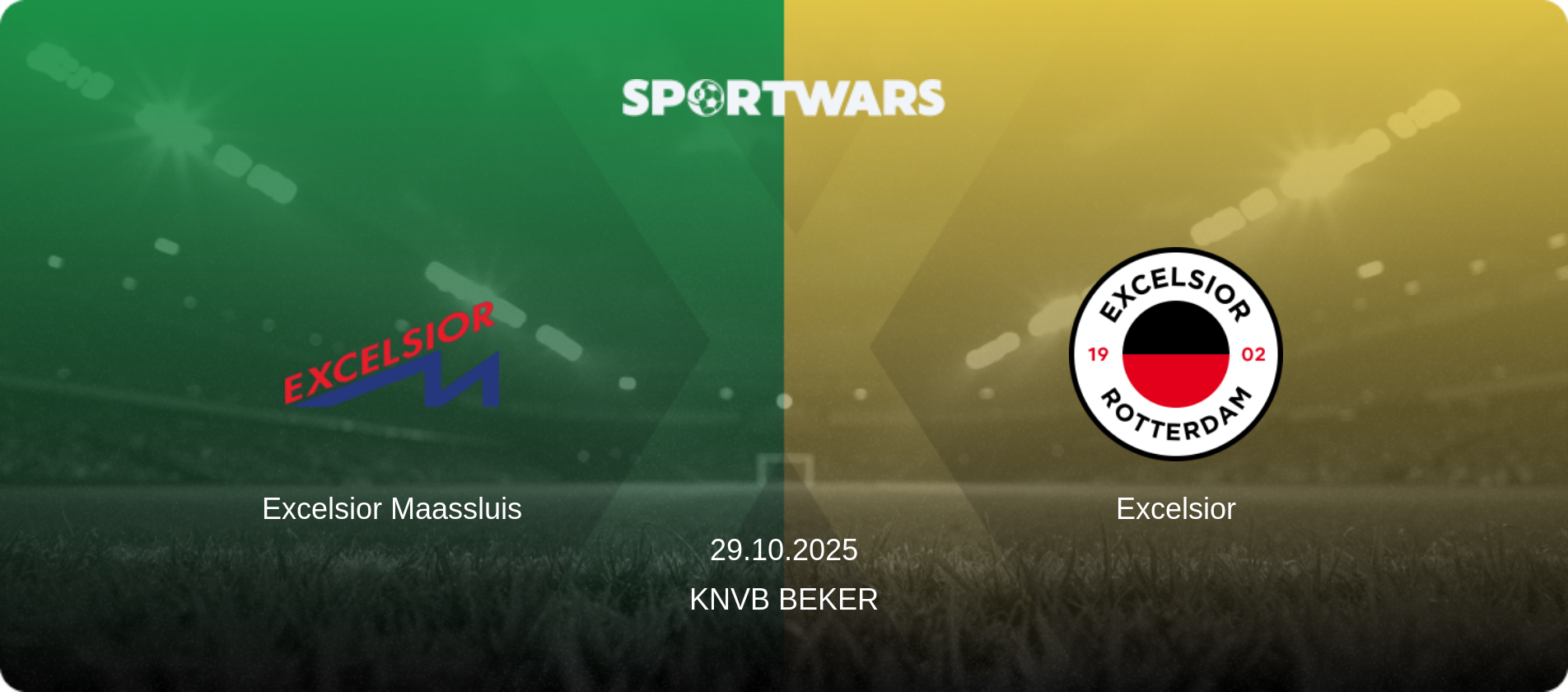 Excelsior Maassluis — Excelsior, 29.10.2025 — KNVB Beker (match preview)