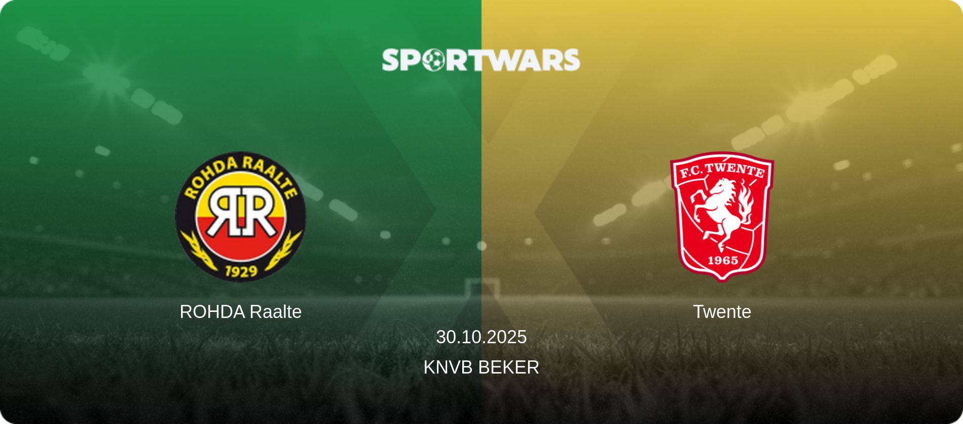 ROHDA Raalte — Twente, 30.10.2025 — KNVB Beker (match preview)