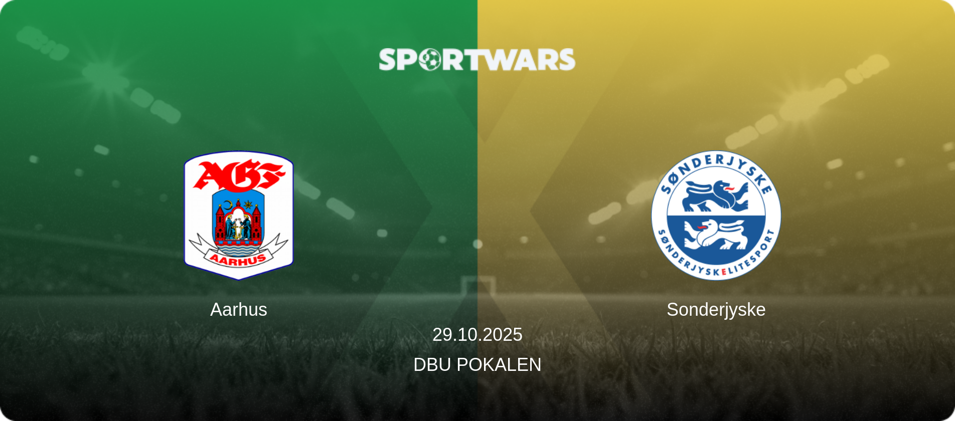 Aarhus — Sonderjyske, 29.10.2025 — DBU Pokalen (match preview)