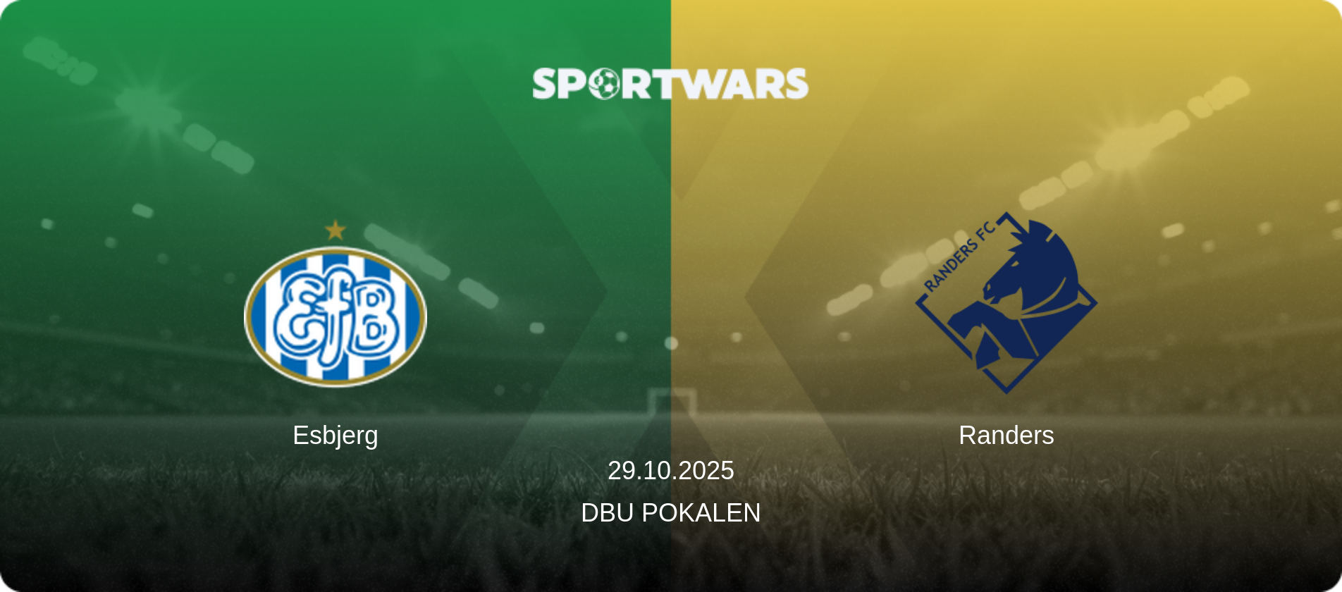Esbjerg — Randers, 29.10.2025 — DBU Pokalen (match preview)