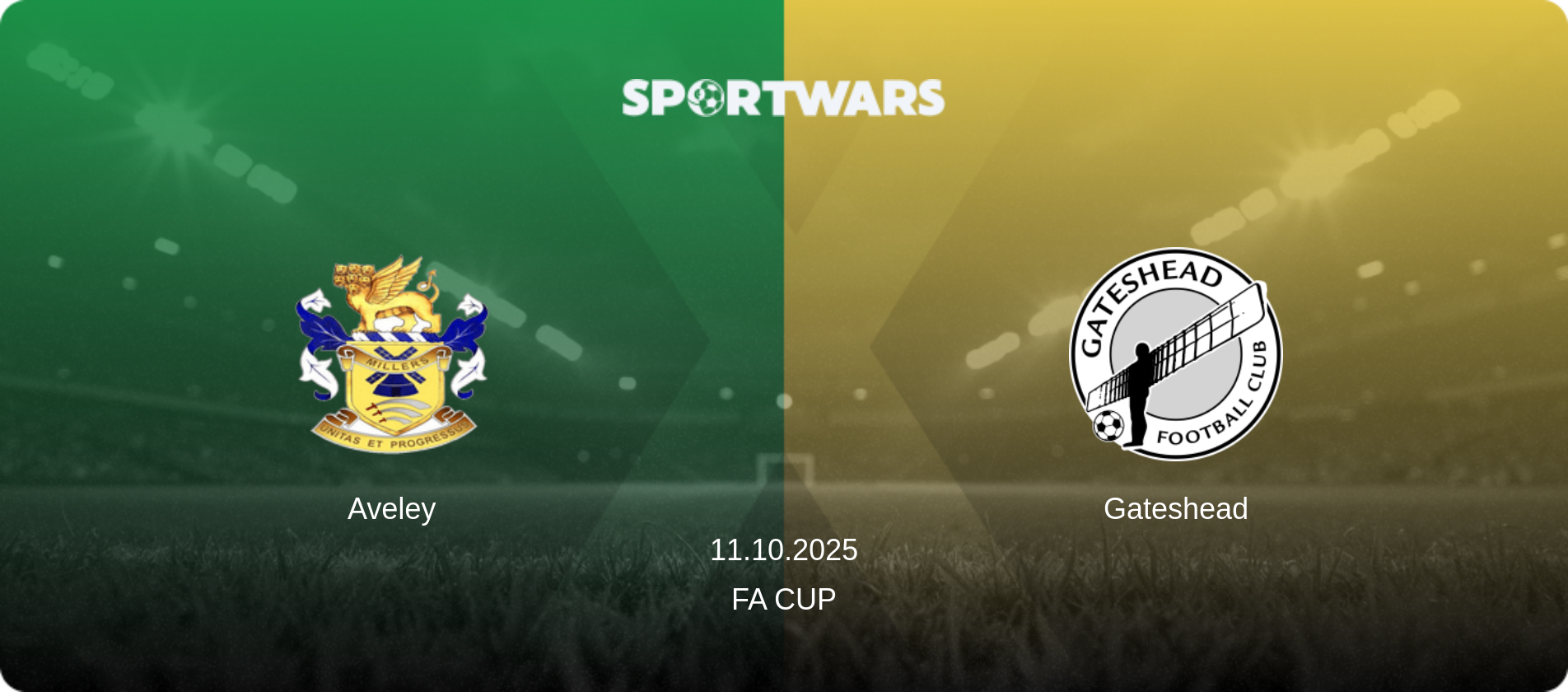 Aveley — Gateshead, 11.10.2025 — FA Cup (match preview)