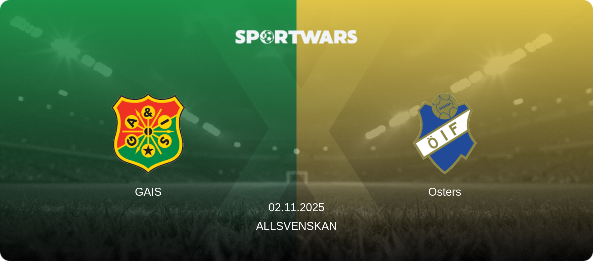 GAIS — Osters, 02.11.2025 — Allsvenskan (match preview)