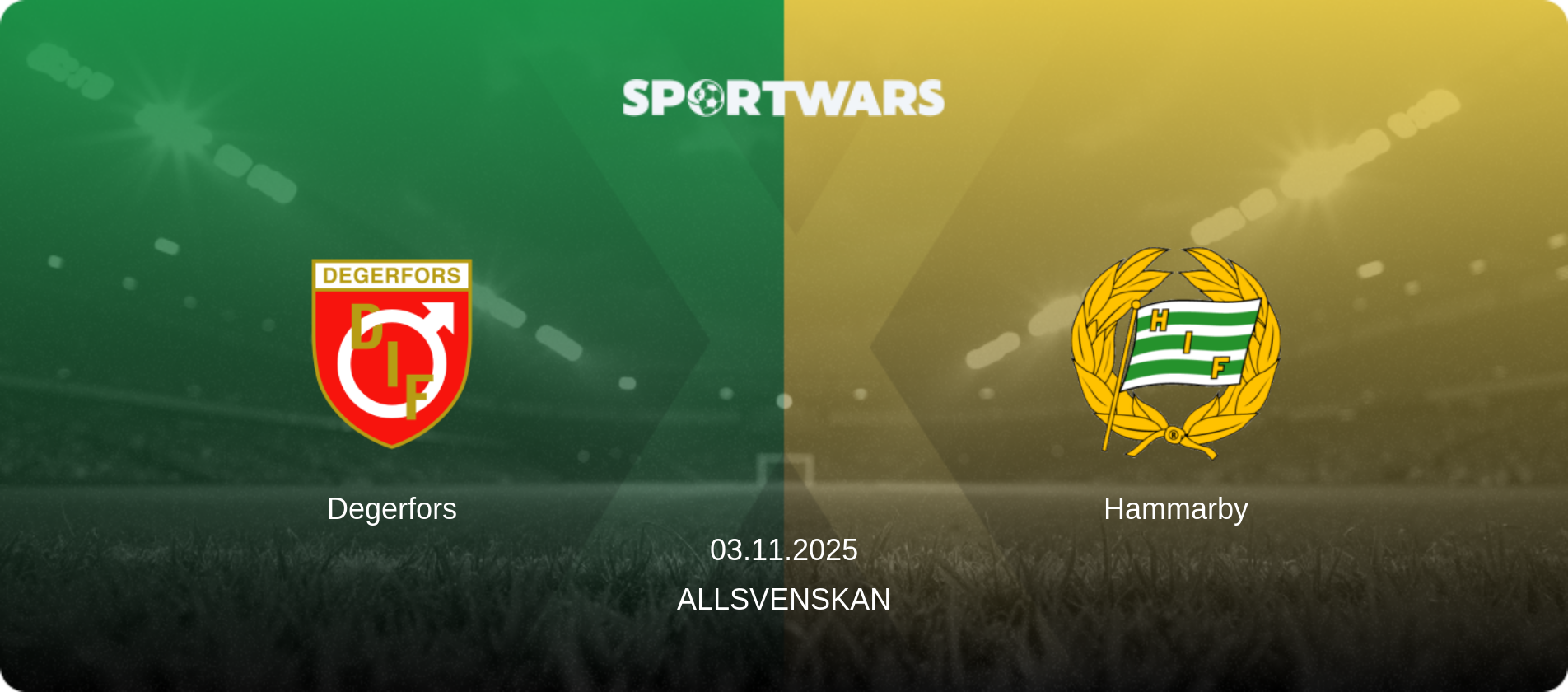 Degerfors — Hammarby, 03.11.2025 — Allsvenskan (match preview)