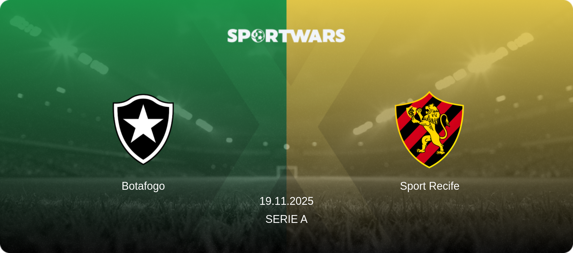 Botafogo — Sport Recife, 19.11.2025 — Serie A (match preview)