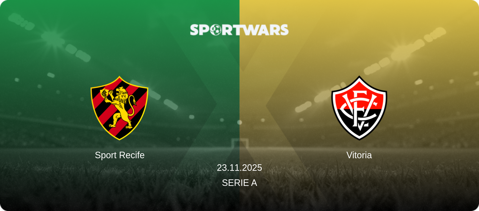 Sport Recife — Vitoria, 23.11.2025 — Serie A (match preview)